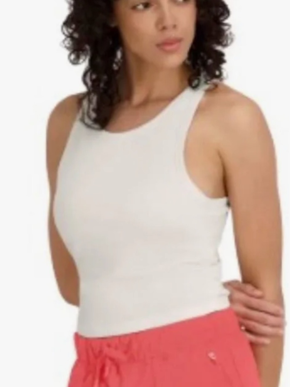 NEW🌅Outdoor Voices Egret Rib Knit
Tank Top Large